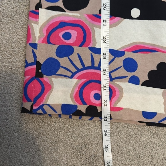 MILLY Multicolor Abstract Printed Mini Shift Dress Size 2 - Picture 10 of 10